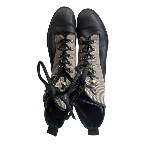 Bally Men\'s Trailblazer Combat Leather Boots Black Full Lace Up Size 10.5 main image 16